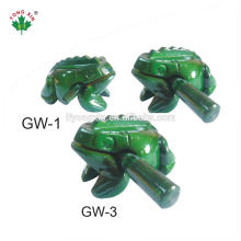 kids child green wooden percussion Frog Guiro/Block/Agogo musical instruments